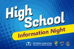 High School info night poster